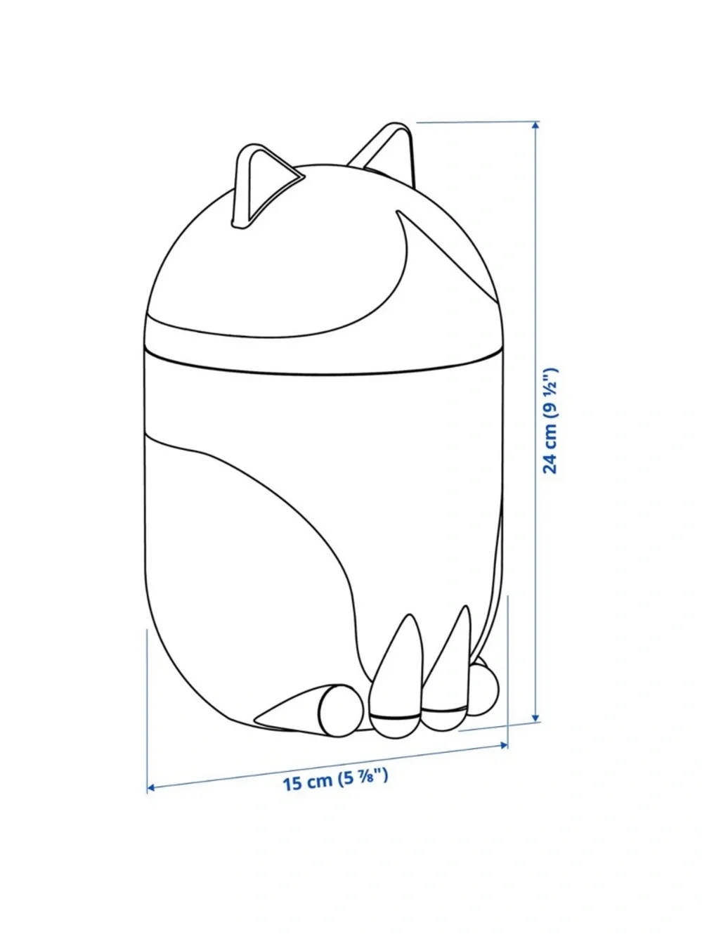 Christmas gift: IKEA Grejsimojs tuxedo CAT with lid storage adorable decoration